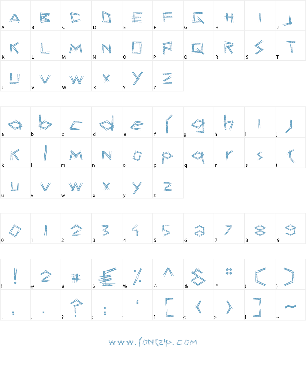 KNIJPER Font Character
