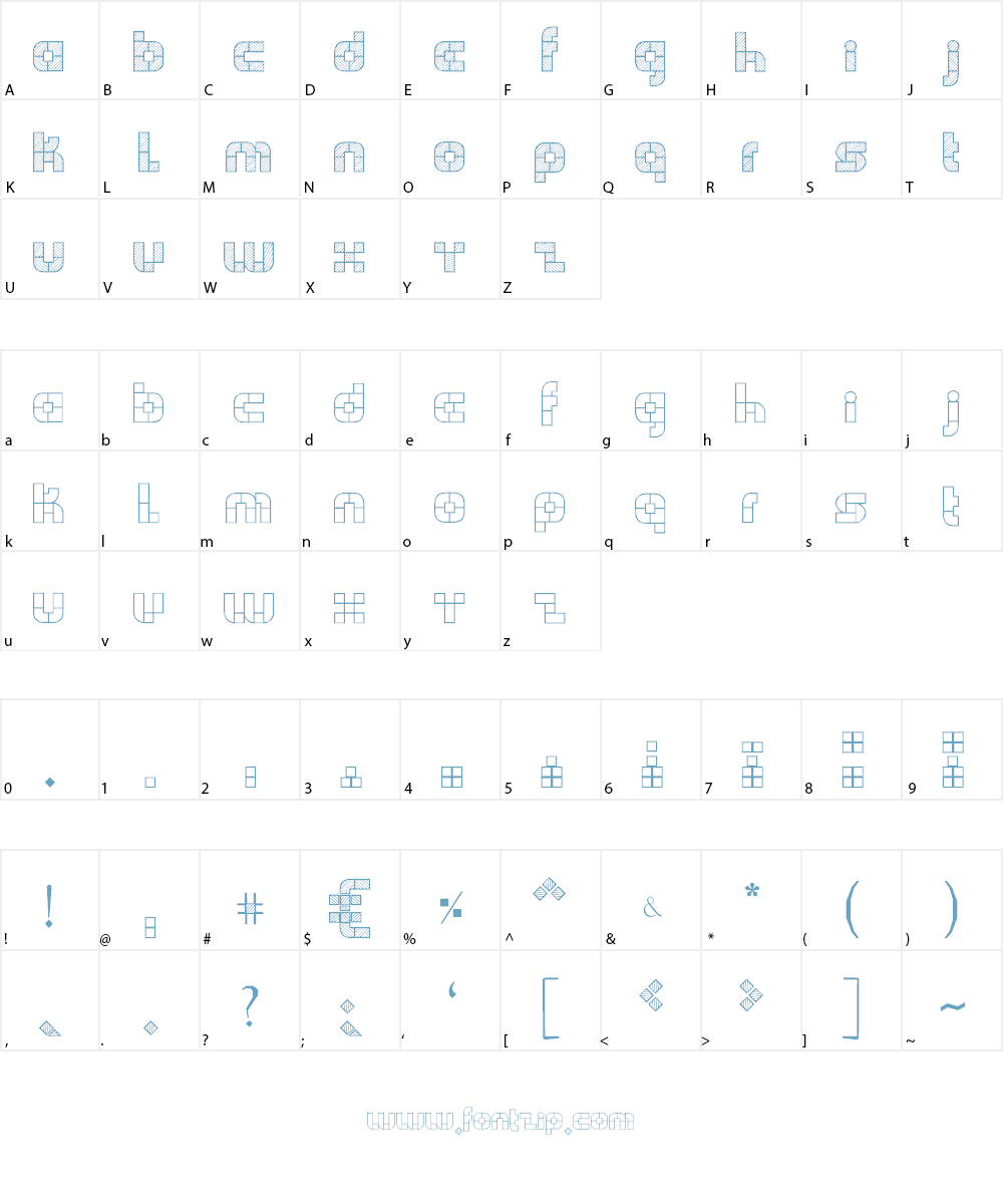 WODENBLOKS Font Character