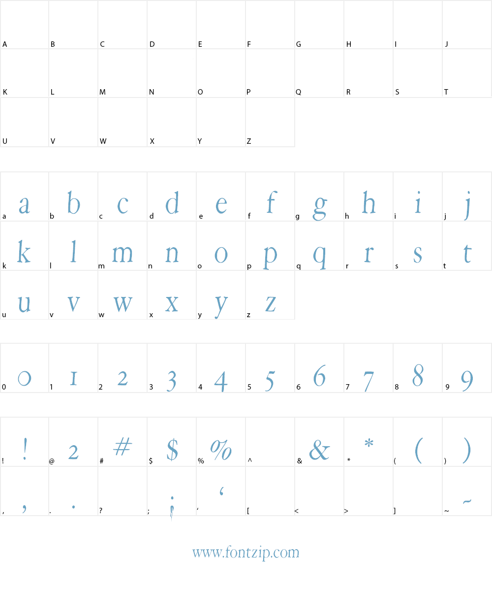 Hope Round Font Character