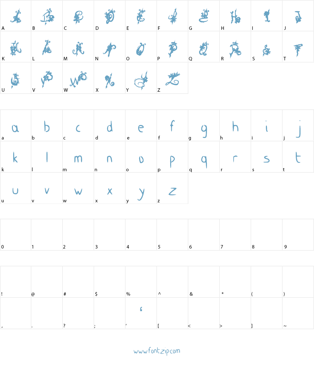 King Dirt Royal Font Character
