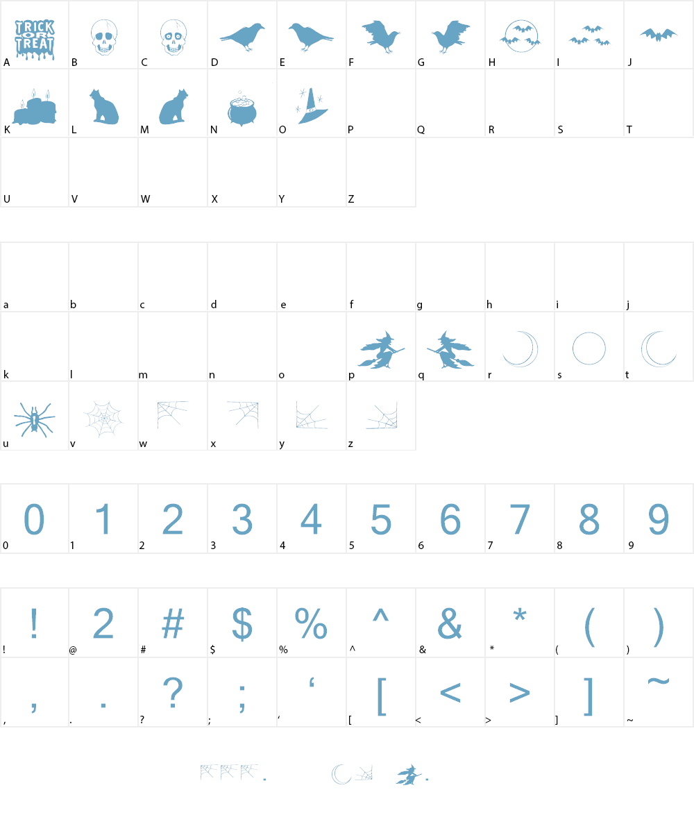 Trick or Treat 2 Font Character