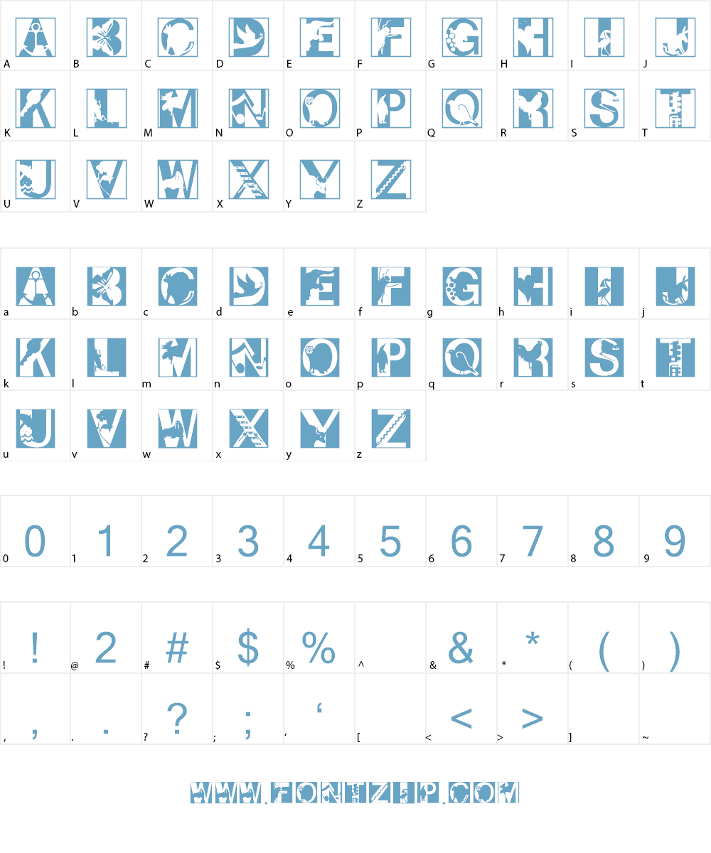 PixCaps Font Character