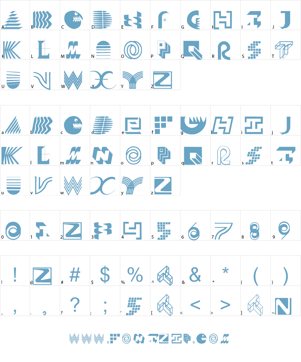 Solitaires Font Character