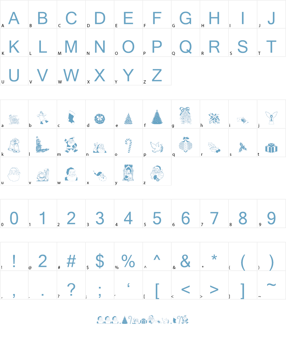 Christmas - Debbie Font Character