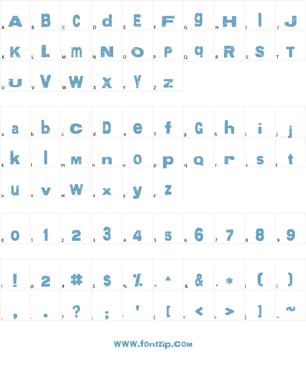 More than Enough Font Character
