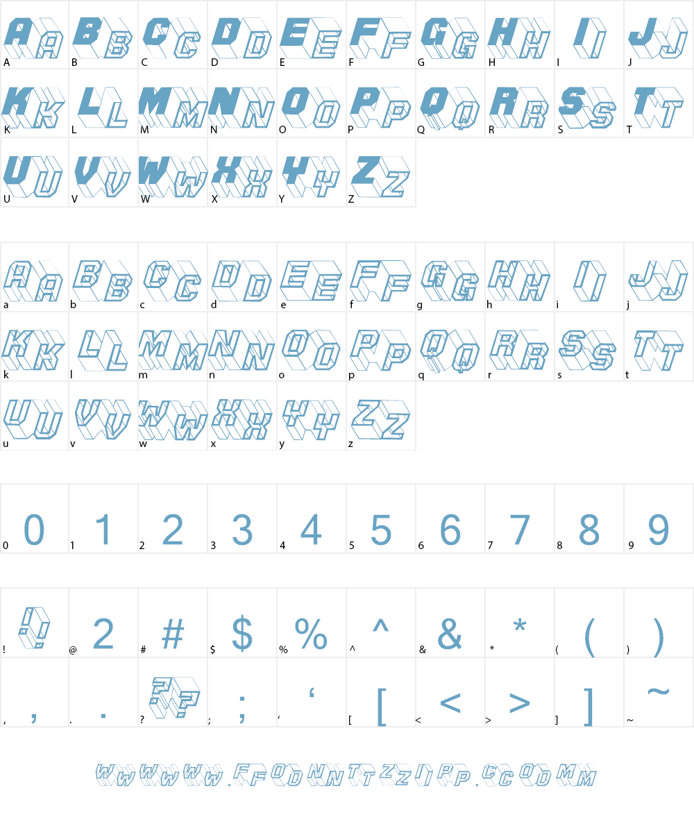 ZigZag Font Character