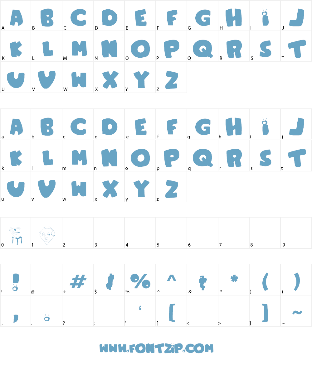 Family Guy Font Character