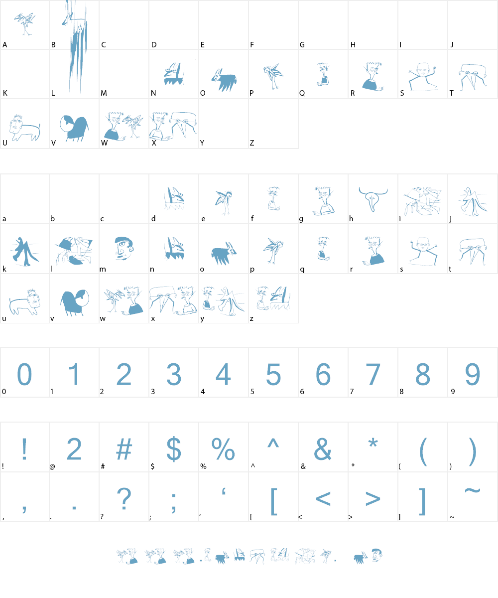 AbsoluteImprovisations Font Character