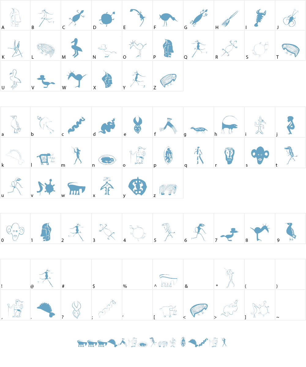 Africaans Font Character