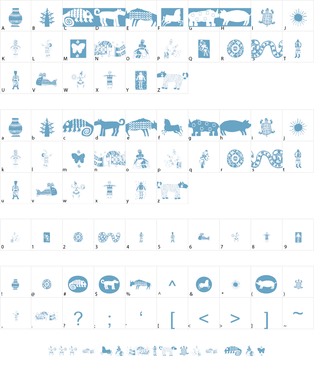 Africain Font Character