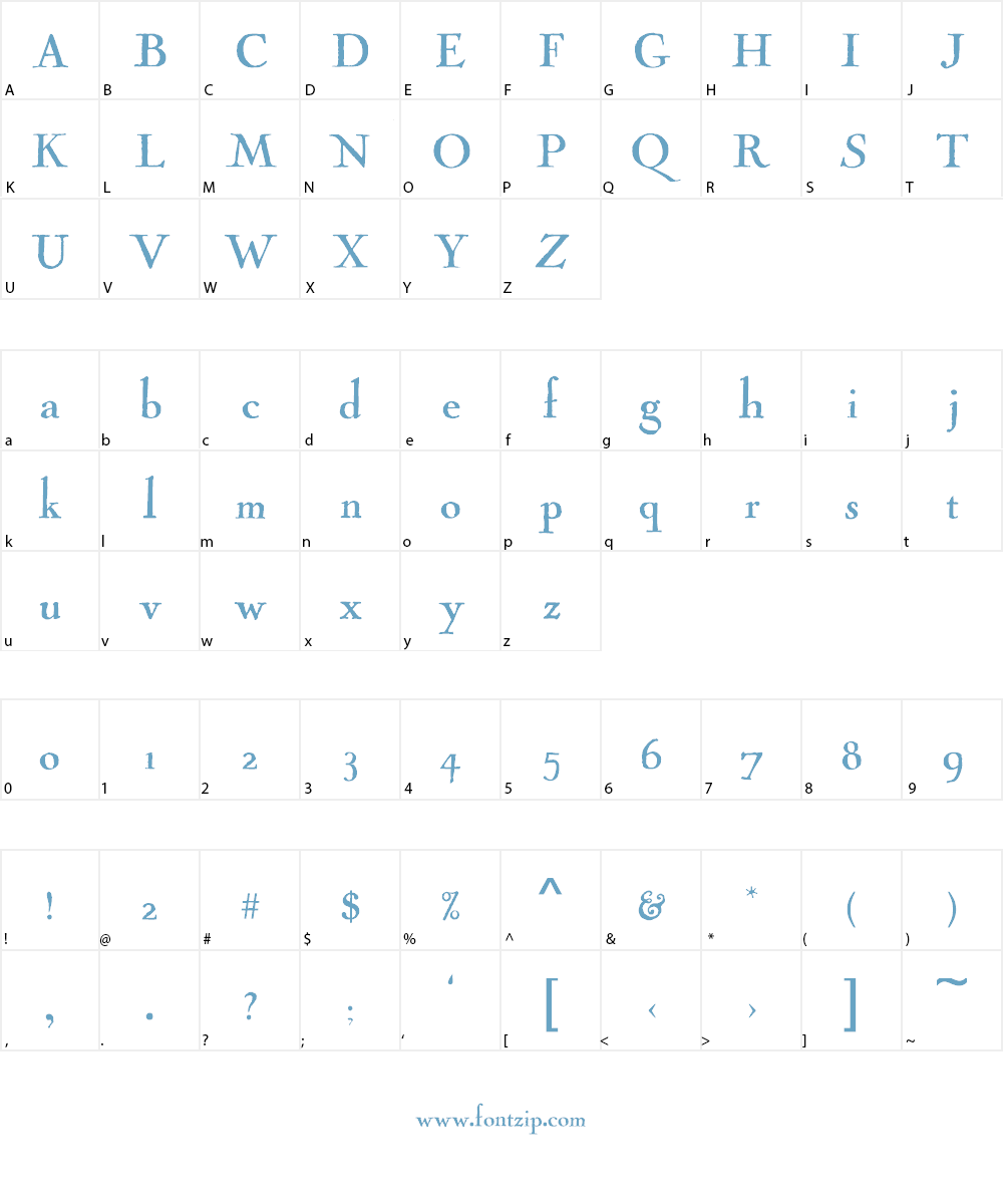 Cock Font Character