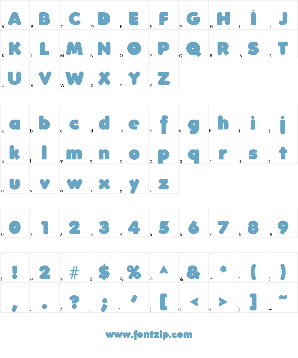 FolksXX Font Character