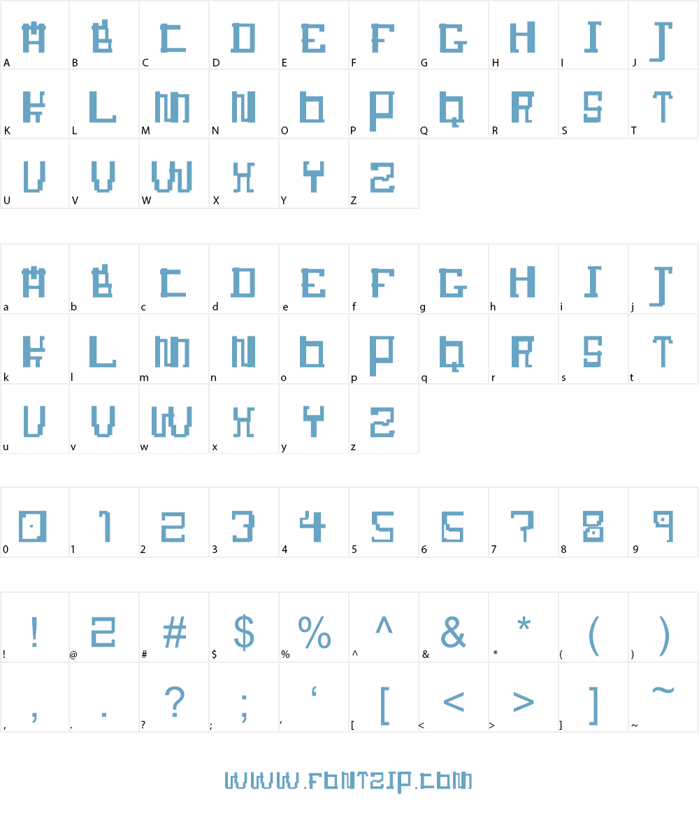 Jumang Font Character