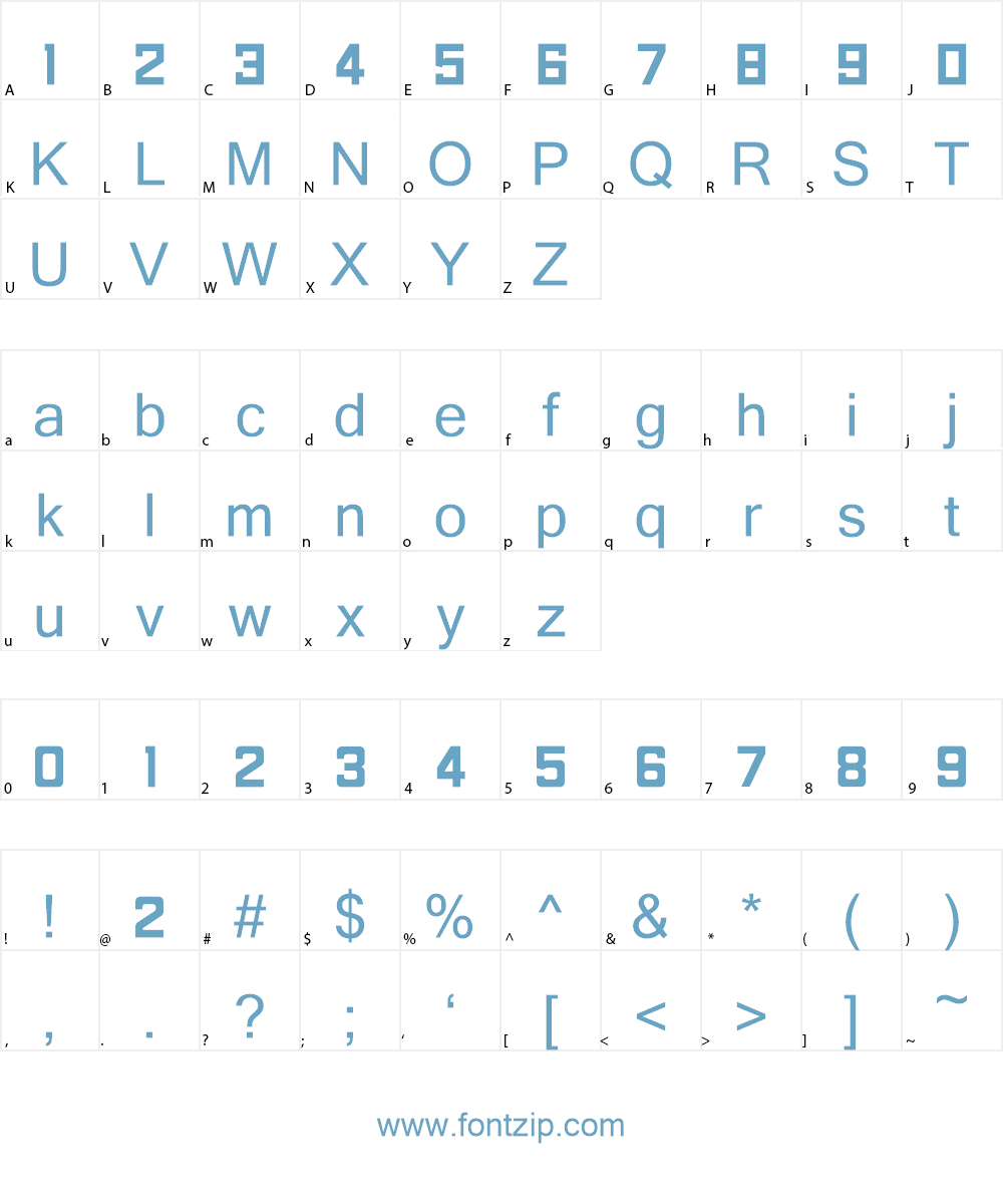 Carre Font Character