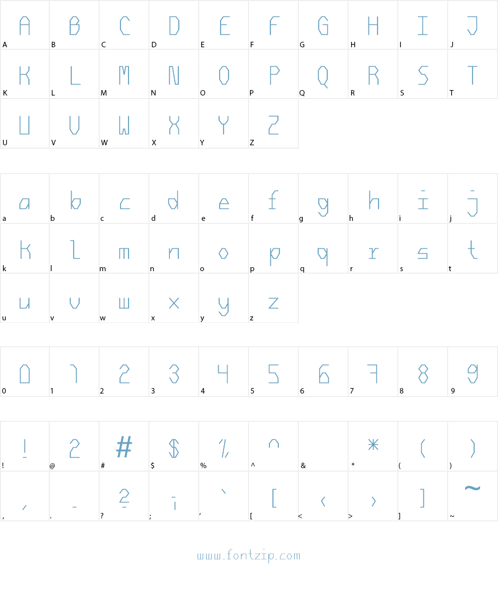 Diamant2 Font Character