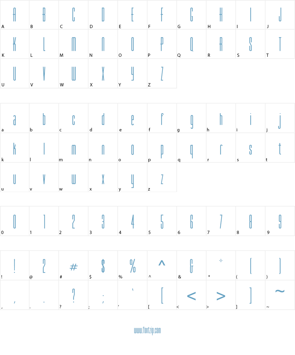 VarickaSC Font Character