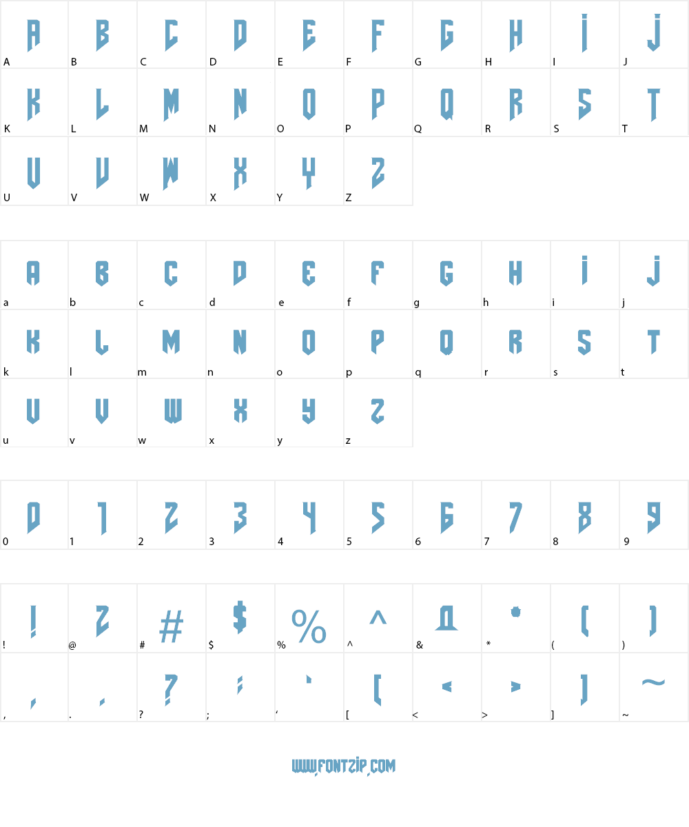 AmazDooM Font Character