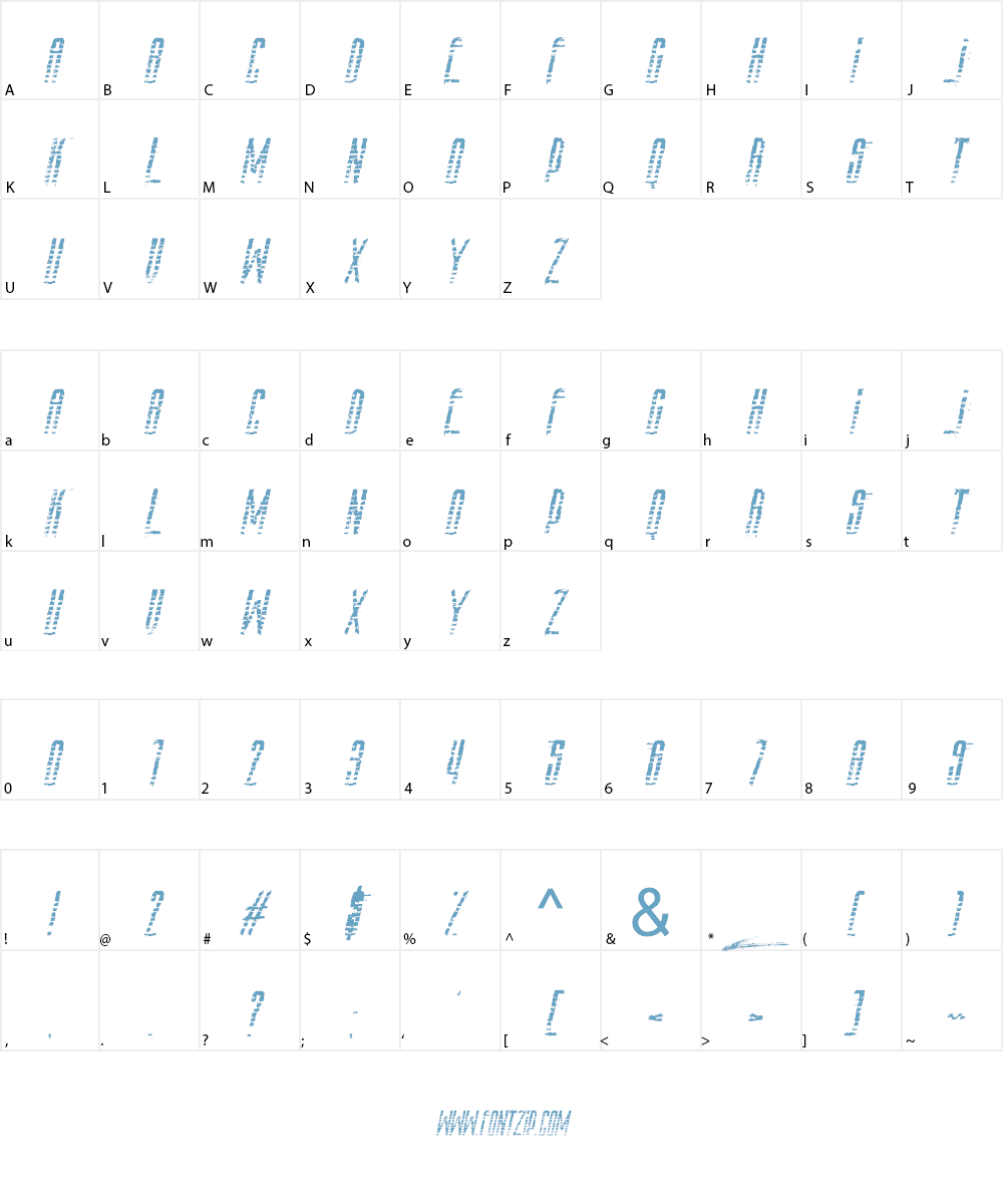 AmazS.T.A.L.K.E.R Font Character