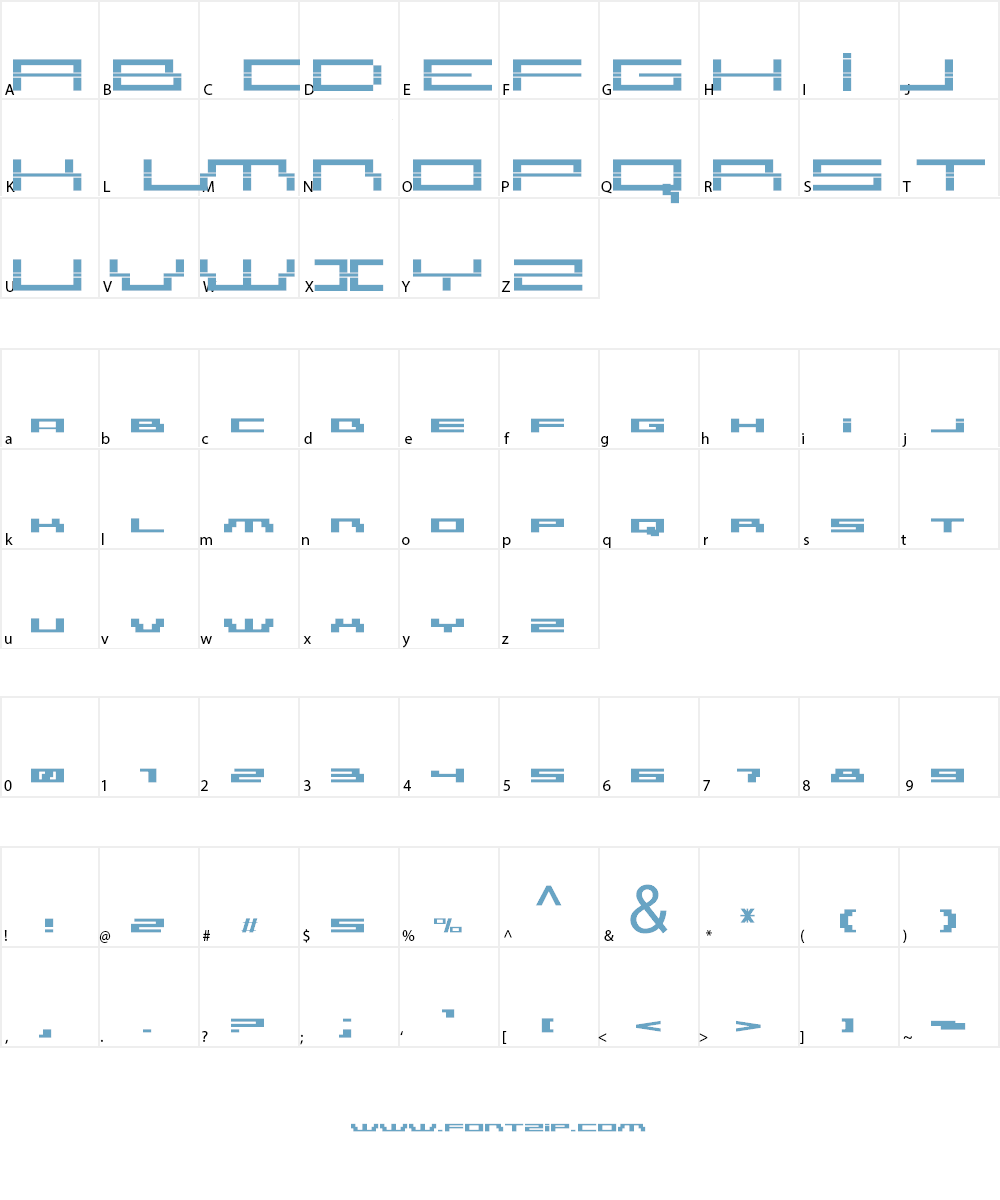 AmazXakep Font Character
