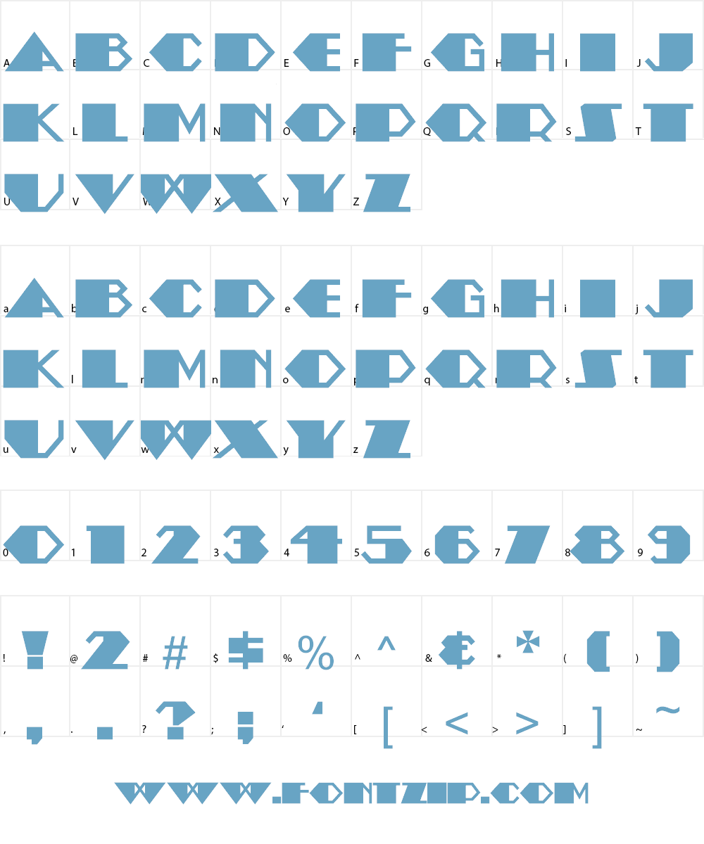 Amstel Heavy NF Font Character