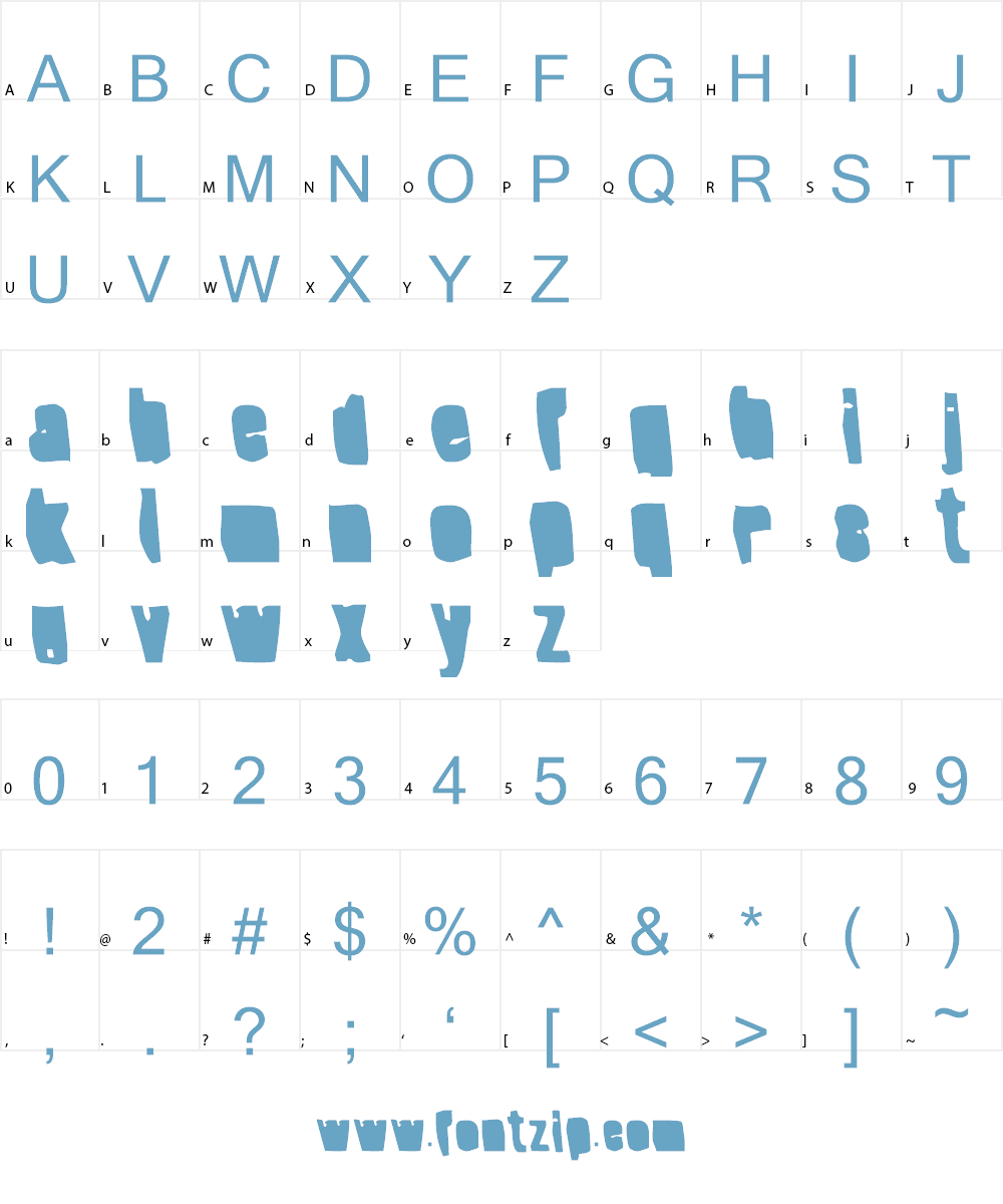 Splump Font Character