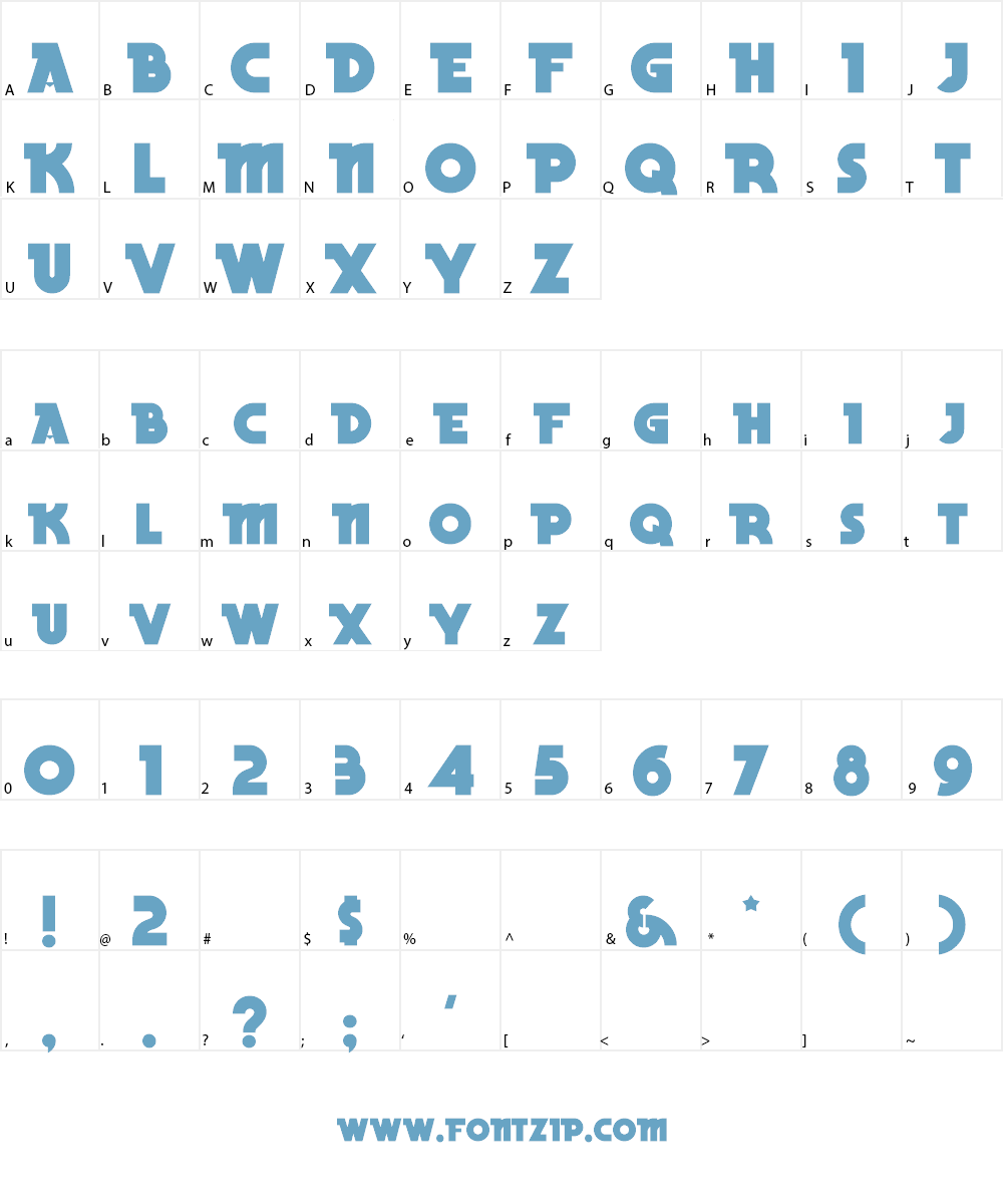 Becker Black NF Font Character