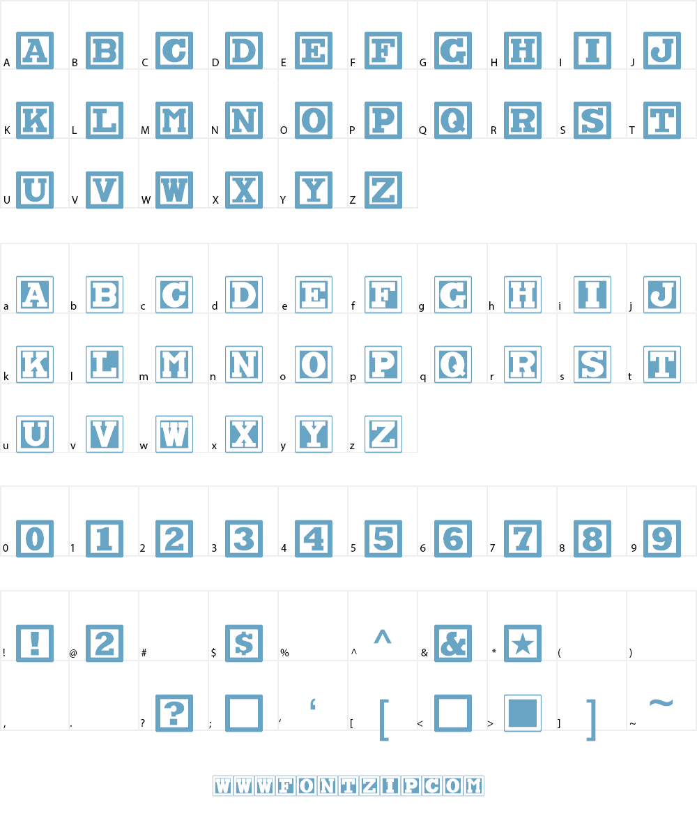 Chock A Block NF Font Character