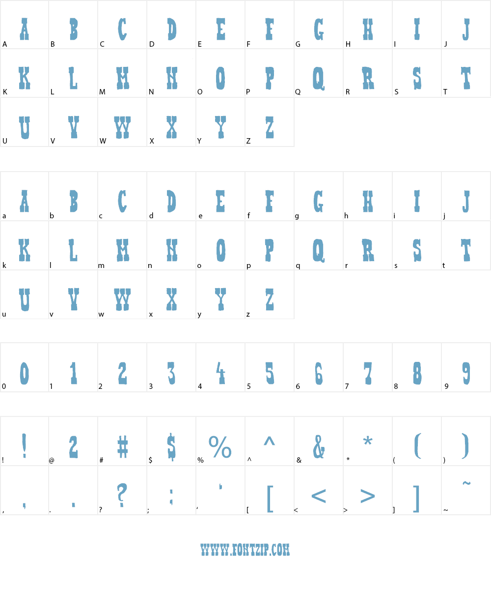 Heffer Font Character