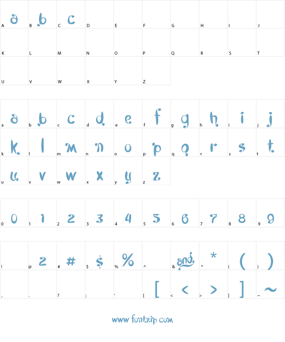 Kyboshed Font Character