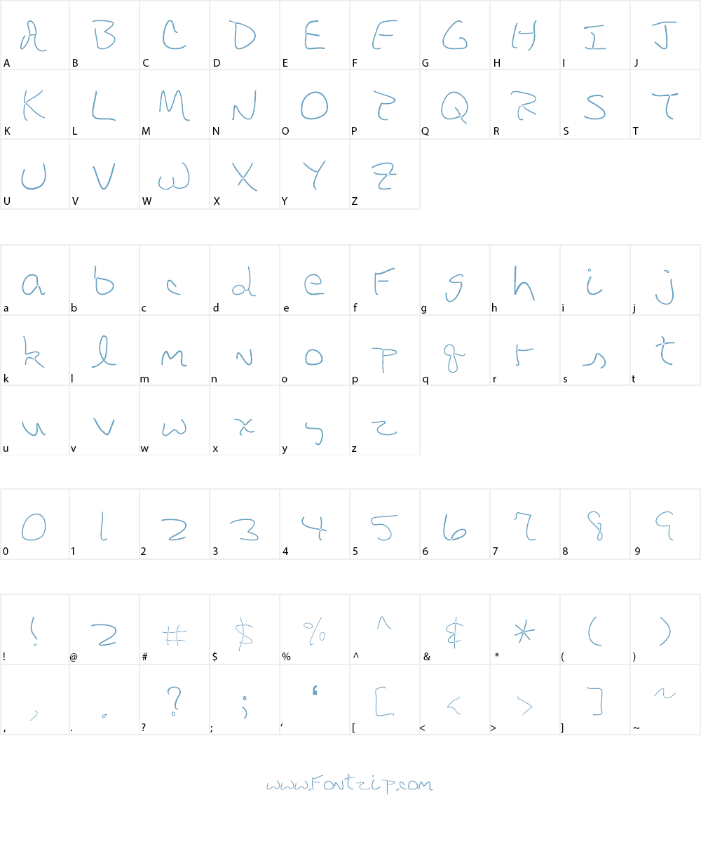 DBE-Rigel Font Character