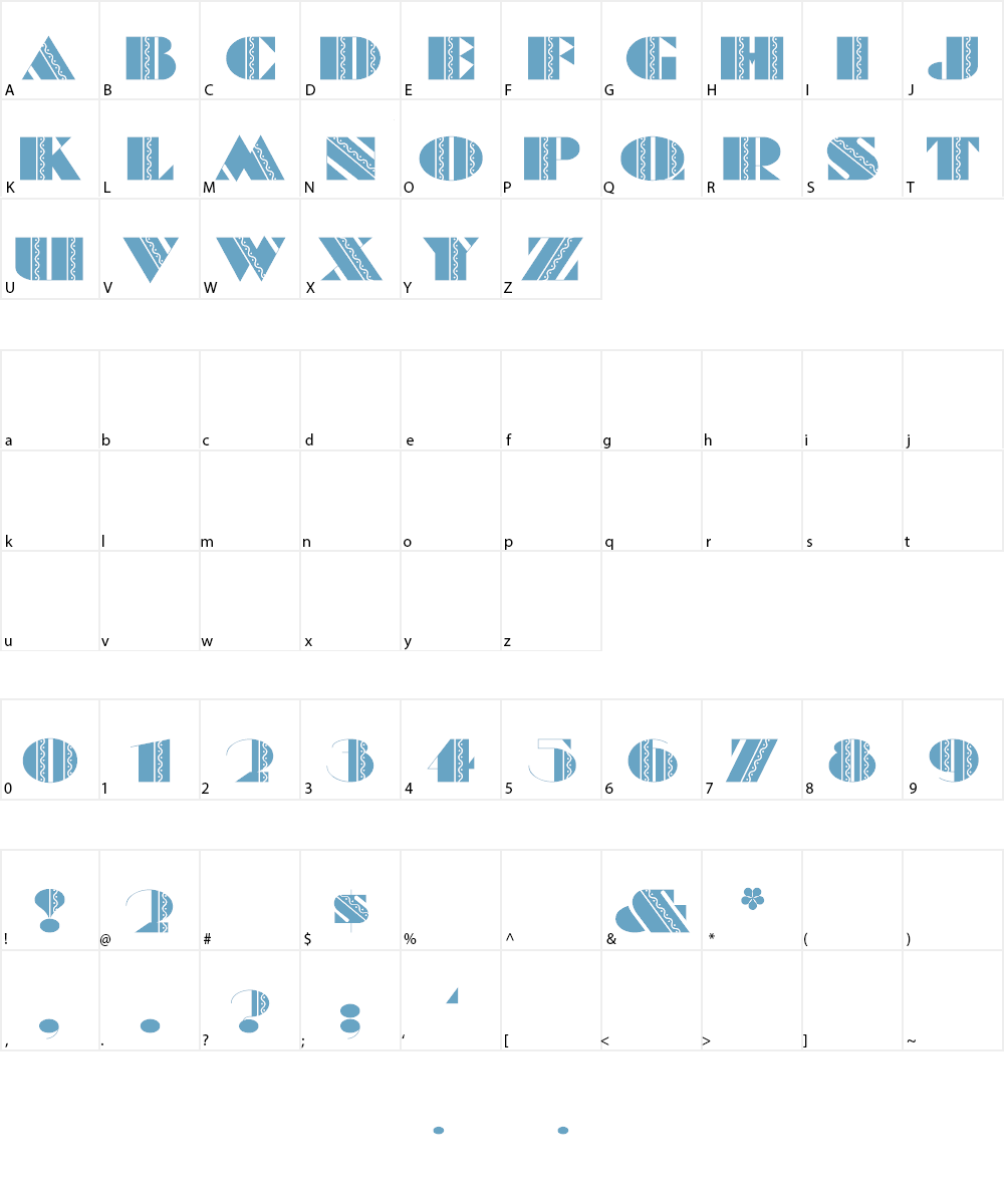 Fete Accompli Font Character