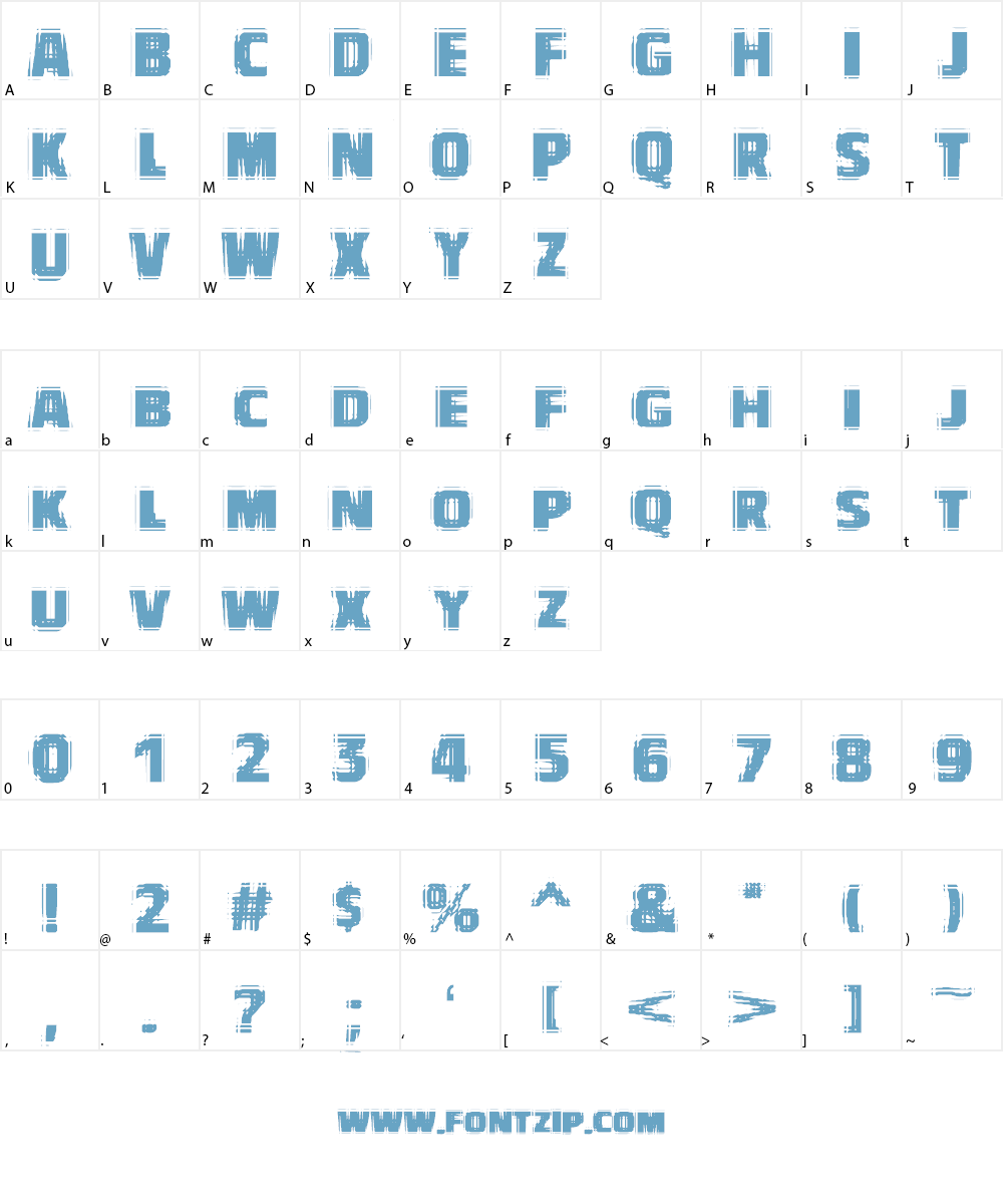 VTC-BadVision Font Character