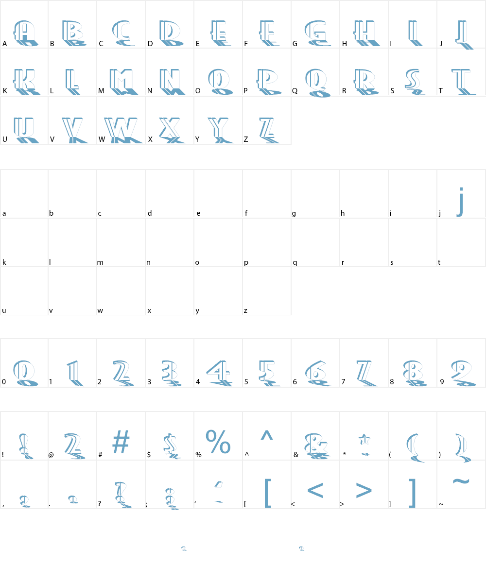 Grand Prix Font Character