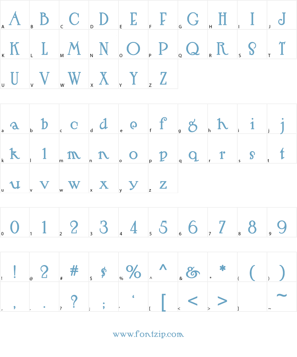 Hut Sut Ralston Font Character