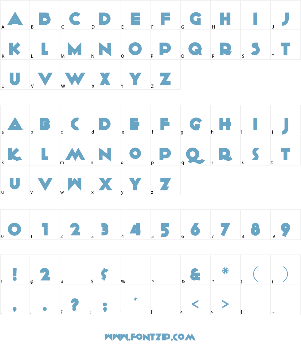 KiloGram Font Character