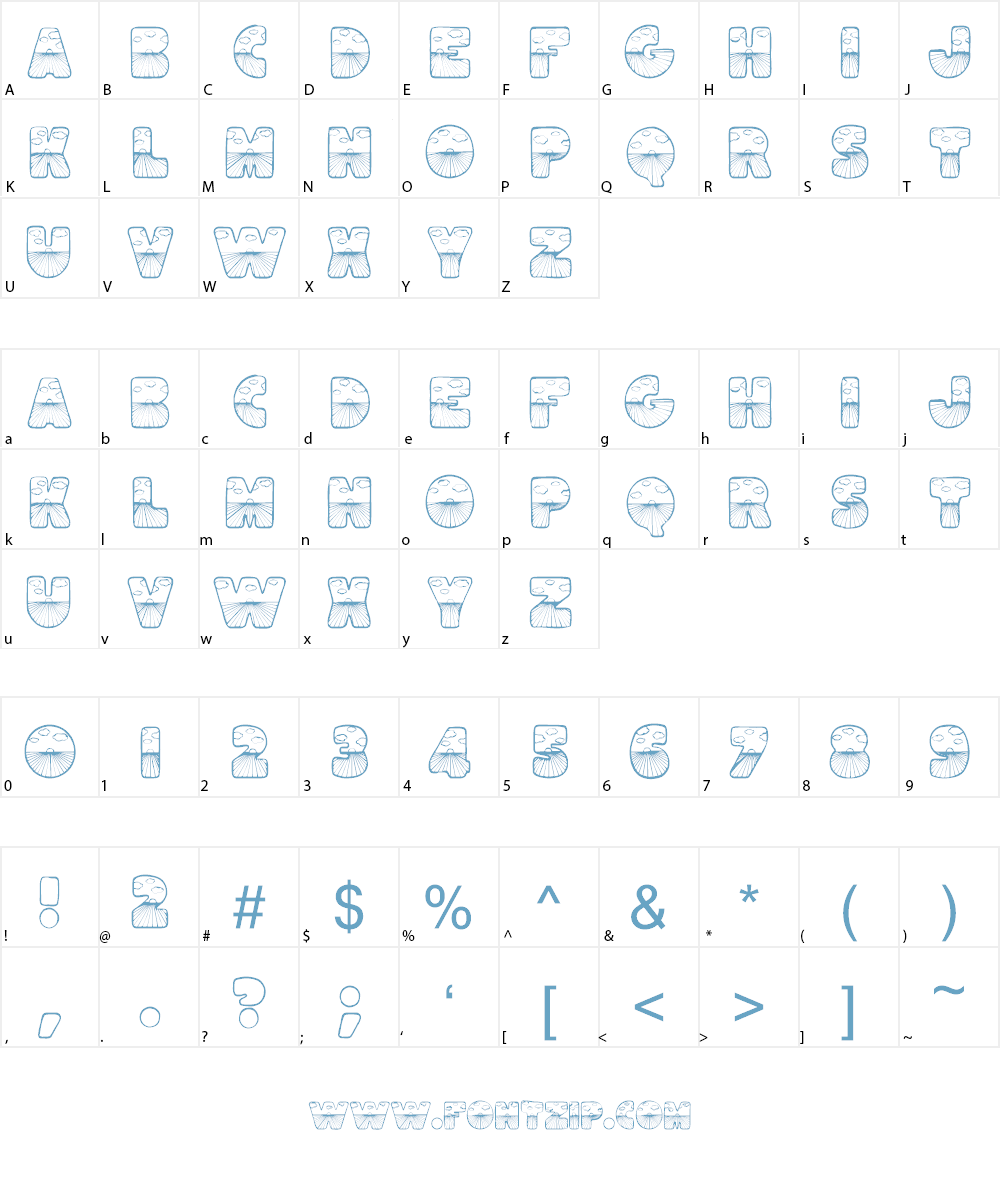 Easter Sunrise Font Character