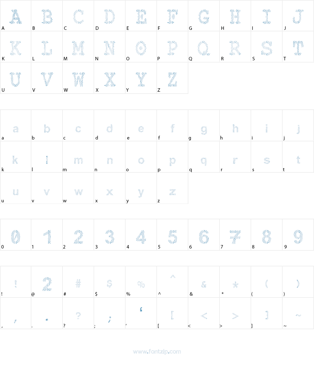 Gimcracks Font Character