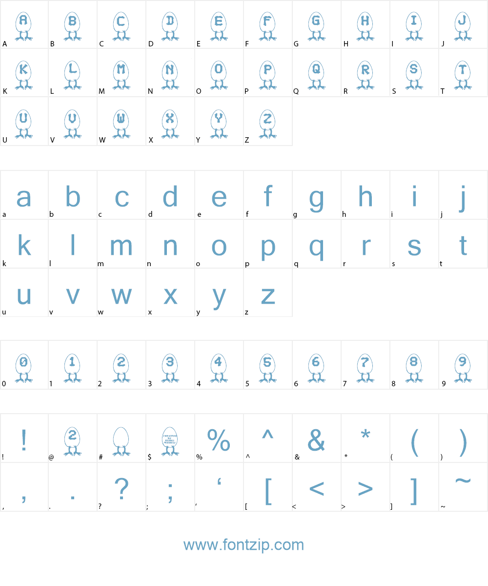 RMEgg Font Character