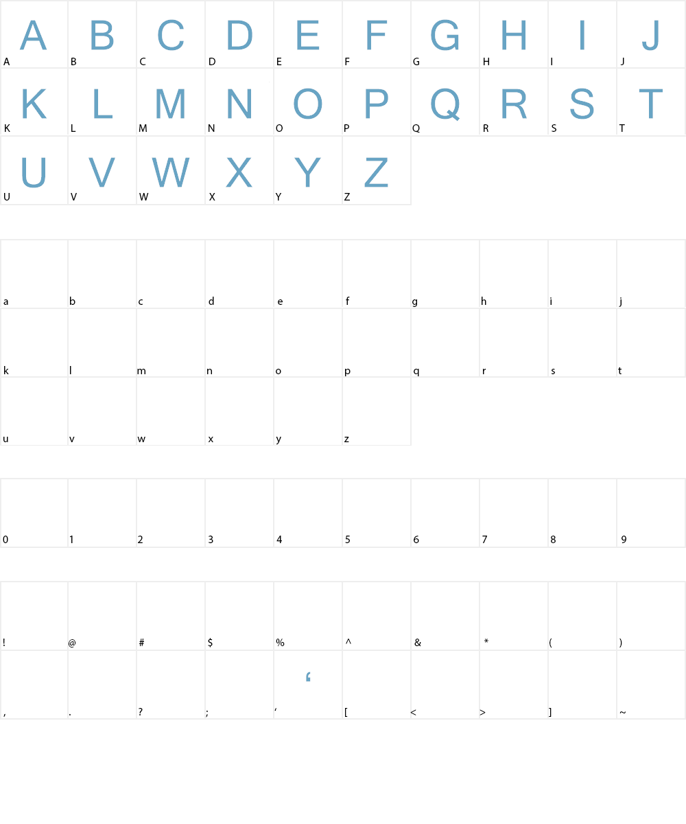 Taxonomic Font Character