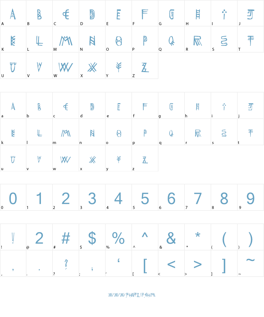 LaFaFabienne Font Character