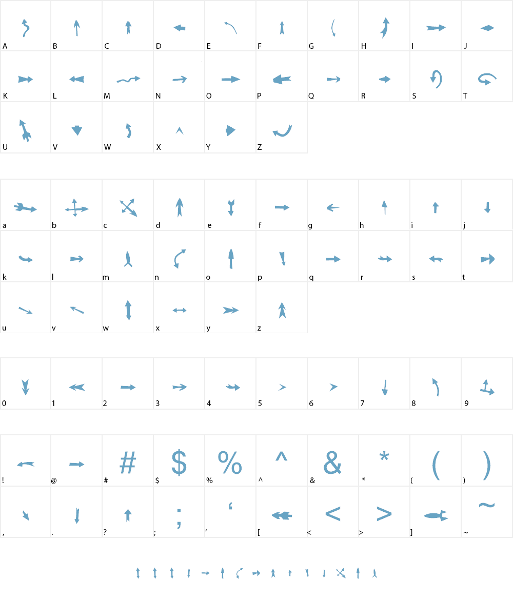 LaGirouette Font Character