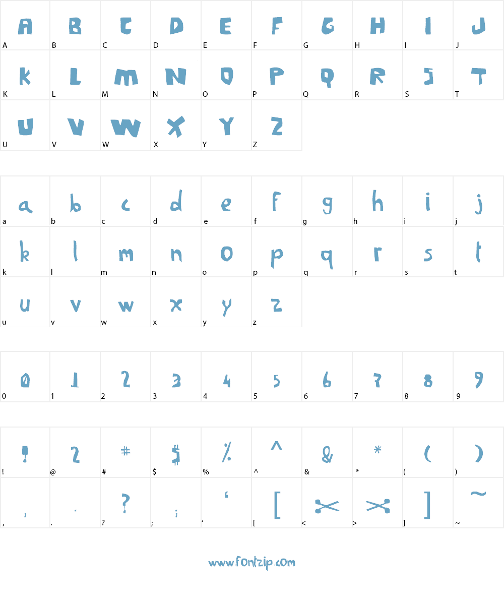 LaSibane Font Character