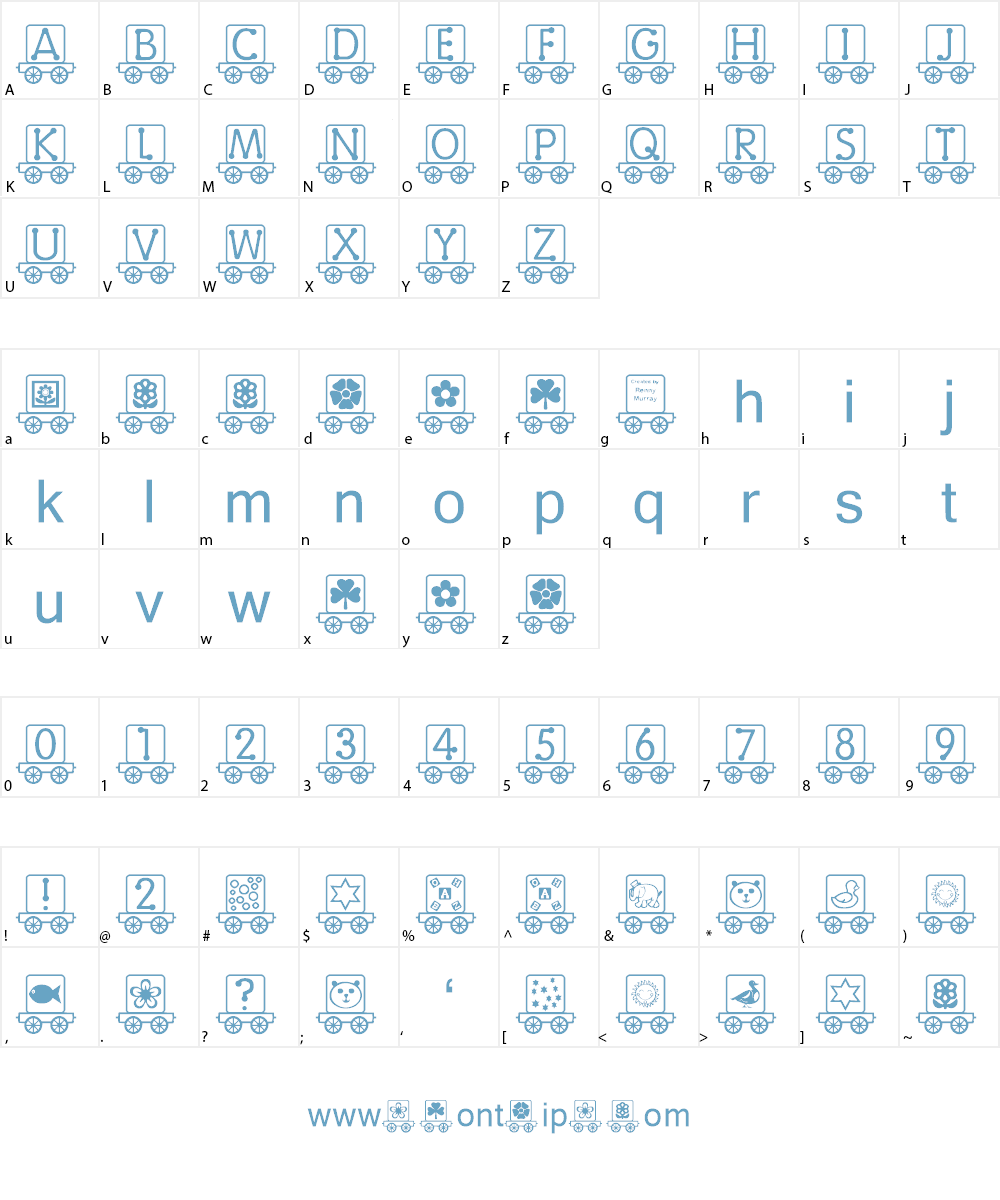 RMBlock Font Character
