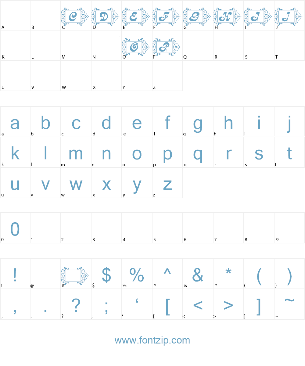 RMCalli1 Font Character