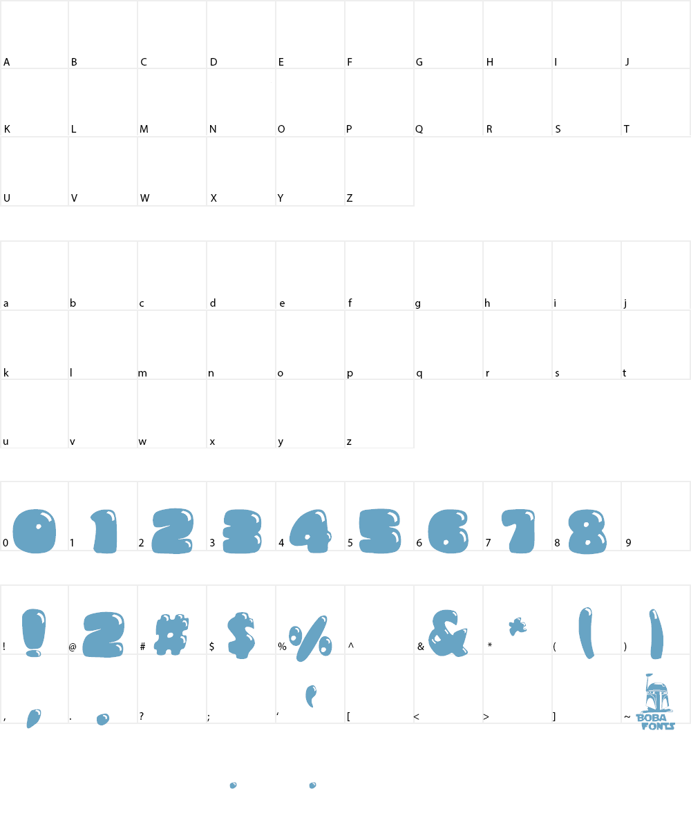 Bumbazoid Font Character