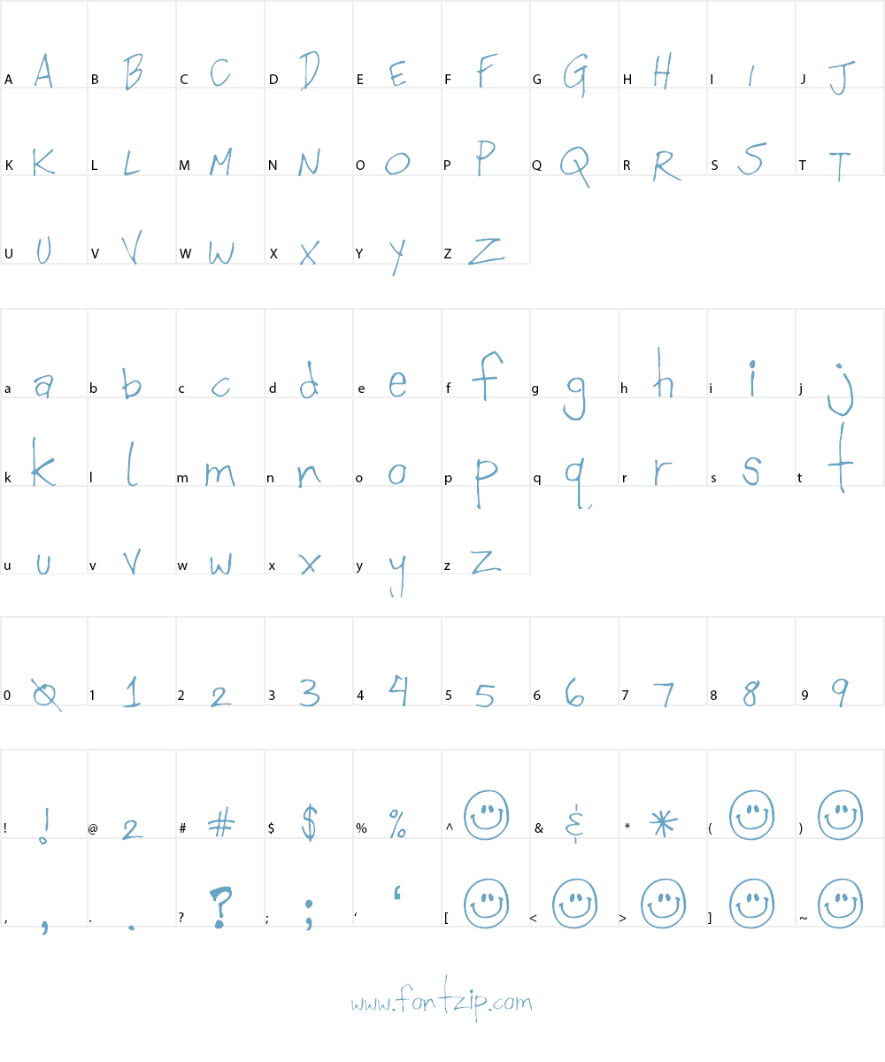 P.O.S 3000 Font Character