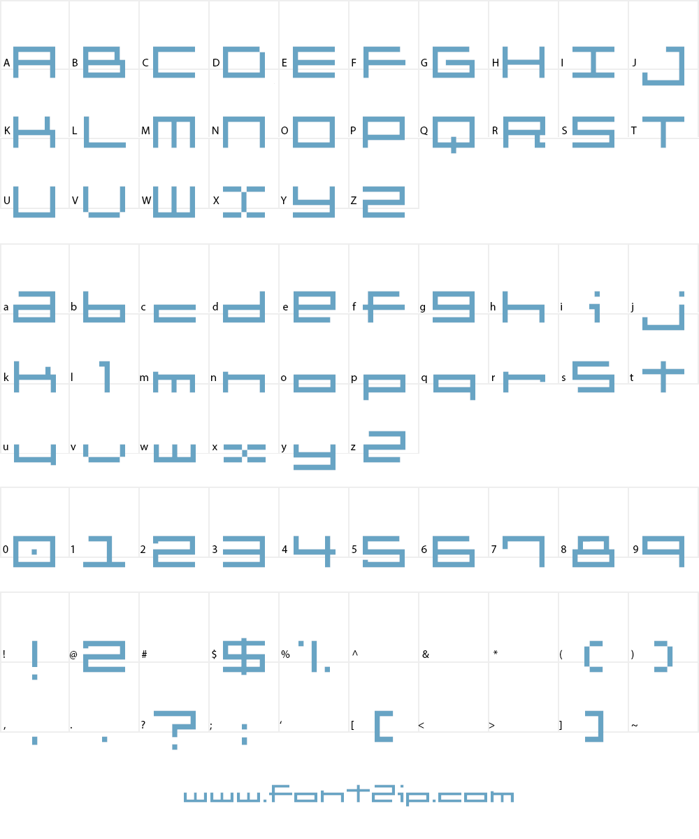 brickle Font Character