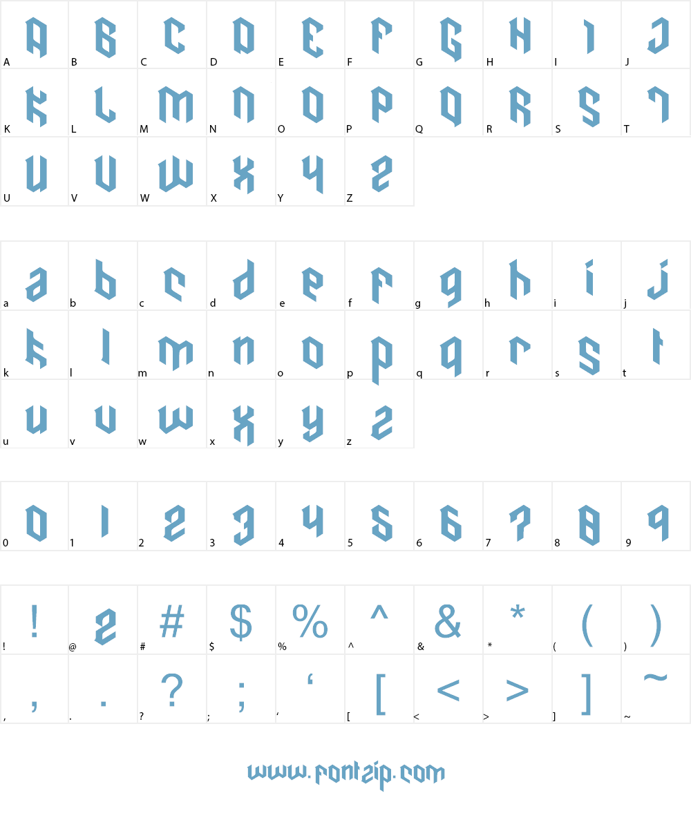cain Font Character