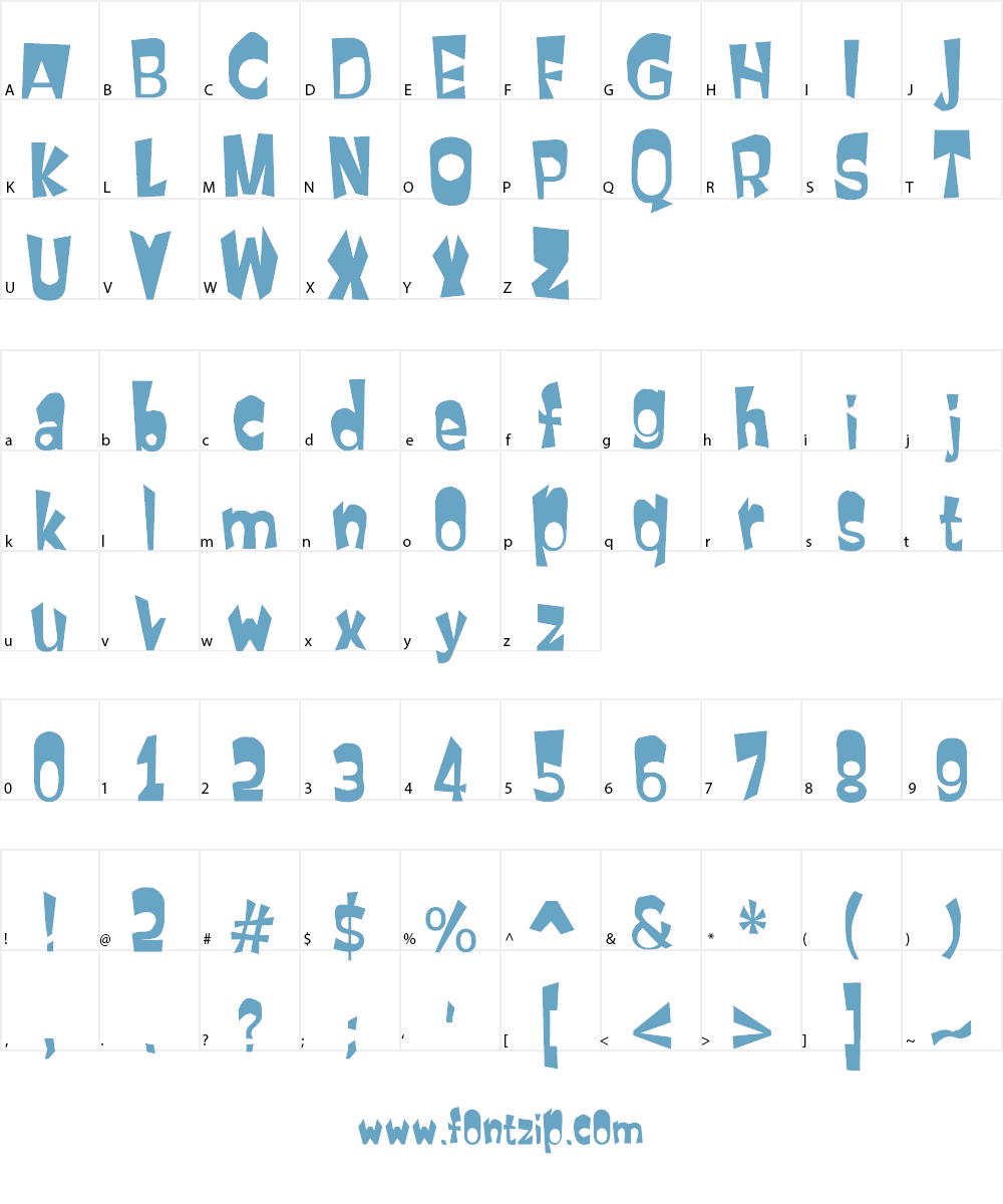 First Attempt Font Character