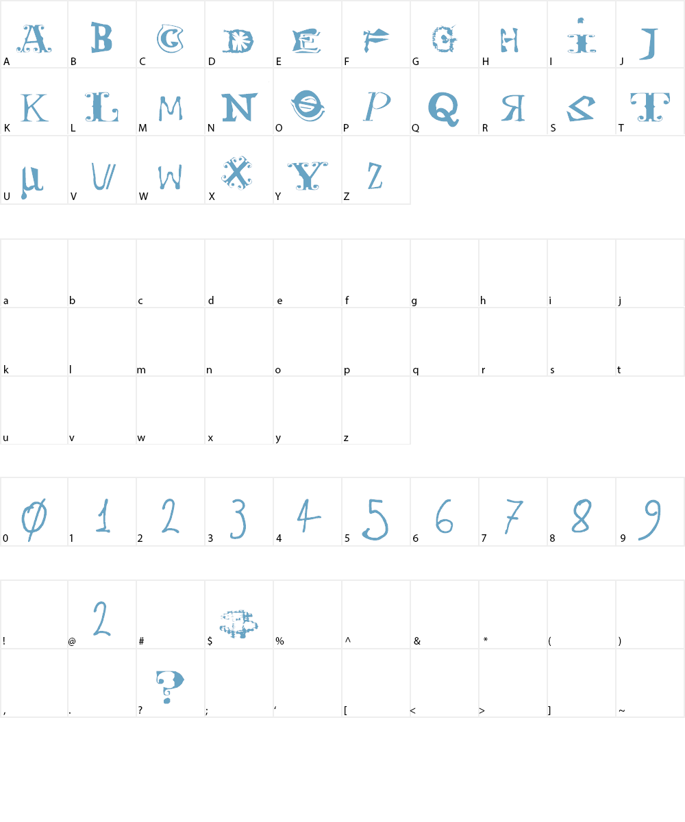 KitschLiebe Font Character